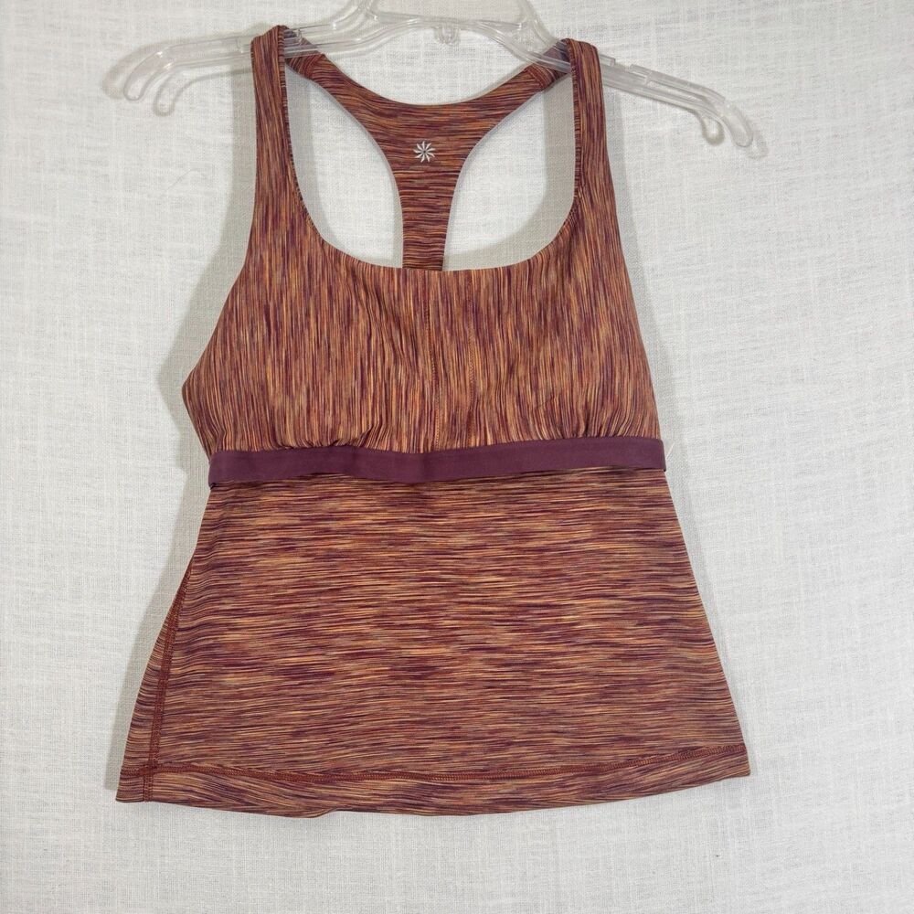 Athleta Transcend 7/8 Leggings M NWT Nova Dye Brown High Rise - Picture 8 of 8